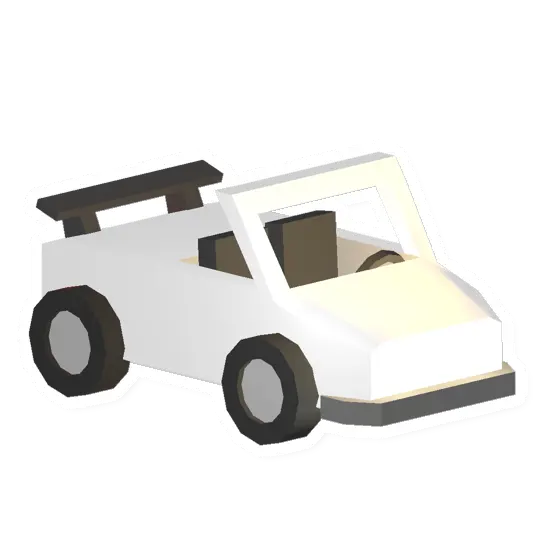 White Sportscar