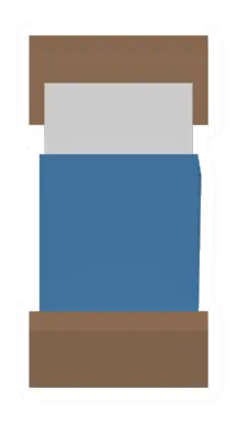 Blue Wood Bed
