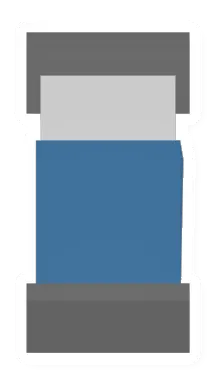 Blue Metal Bed