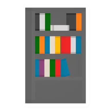 Large Metal Bookshelf