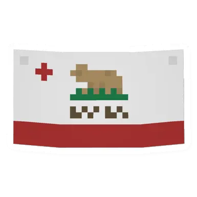 Unturned Californian Flag barricade icon