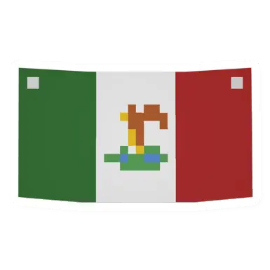 Unturned Mexican Flag barricade icon