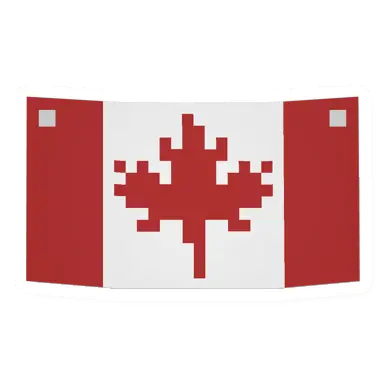Unturned Canadian Flag barricade icon