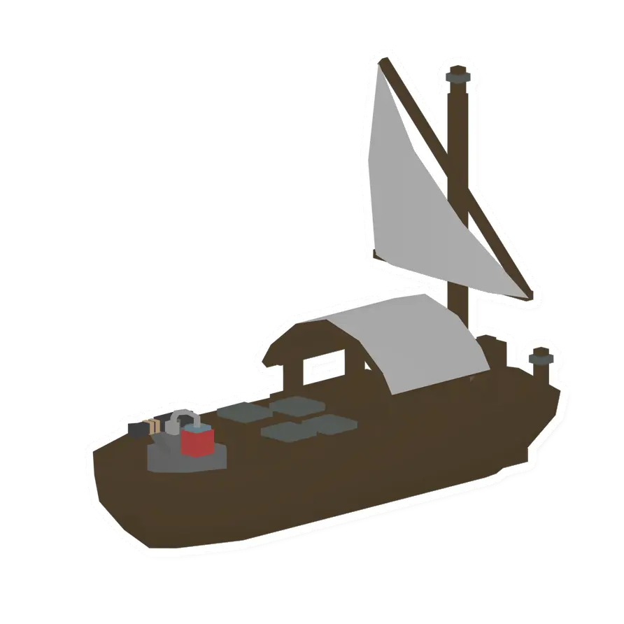 Unturned Pine Fire Ship barricade icon
