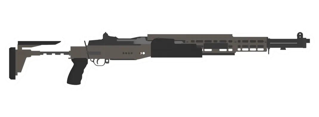 M1 Garand EBR Designated Marksman Rifle