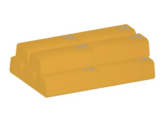 Large Pile of Gold Bricks