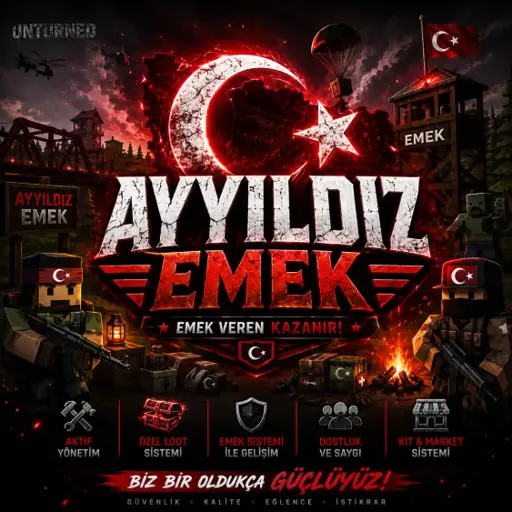 [TR] Ayyıldız Emek [3XLOOT-TPA-KİT-HOME-VAULT] server icon