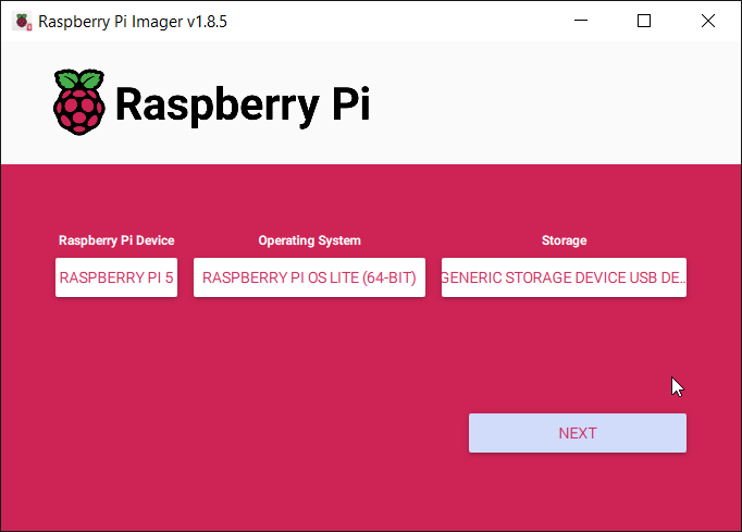 raspberry pi imager