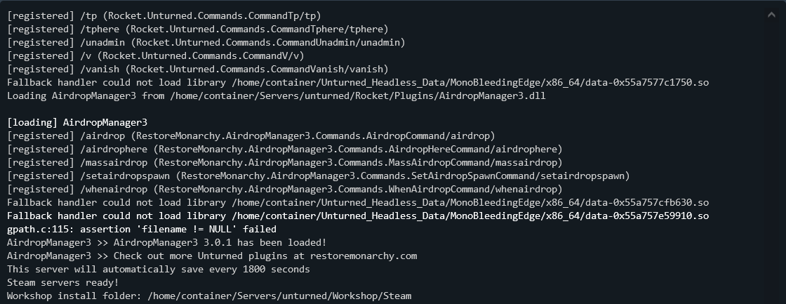 loading plugin console